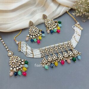 Kundan Bridal Jewellery for Bride - Multicolor