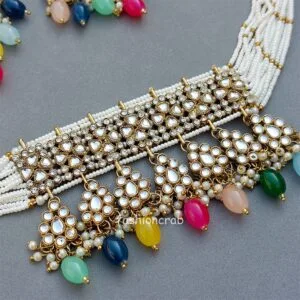 Kundan Bridal Jewellery for Bride - Multicolor