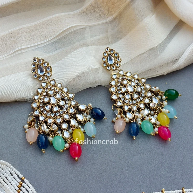 Kundan Bridal Jewellery for Bride - Multicolor