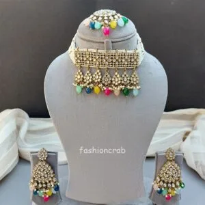 Kundan Bridal Jewellery for Bride - Multicolor