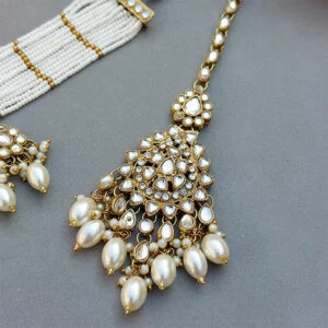 Kundan Bridal Jewellery for Bride - White