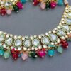 Kundan Bridal Necklace Set for Wedding - Multicolor