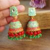 Sonarika Green Jhumka-01 Sonarika Green Jhumka