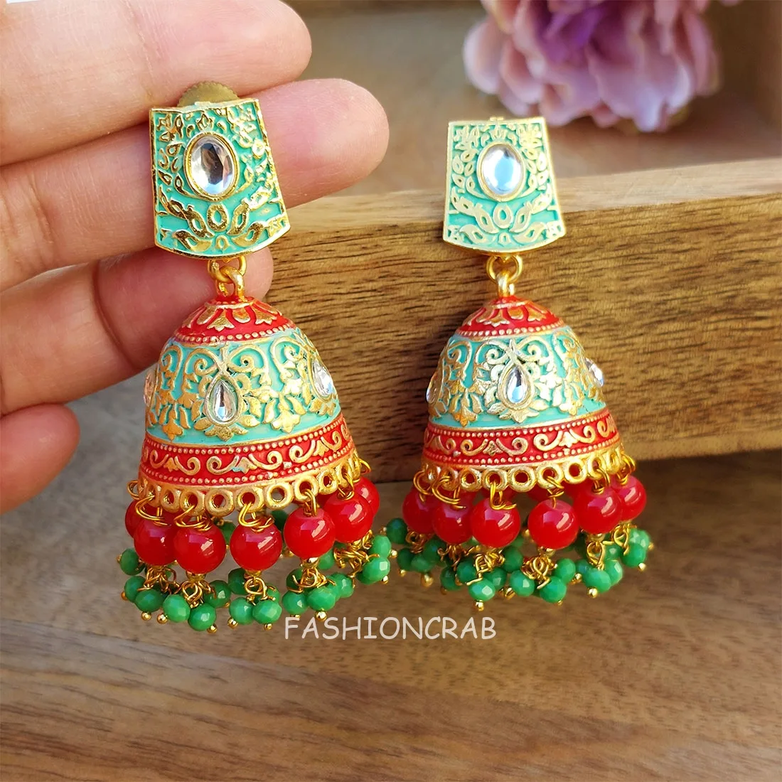 Sonarika Green Jhumka