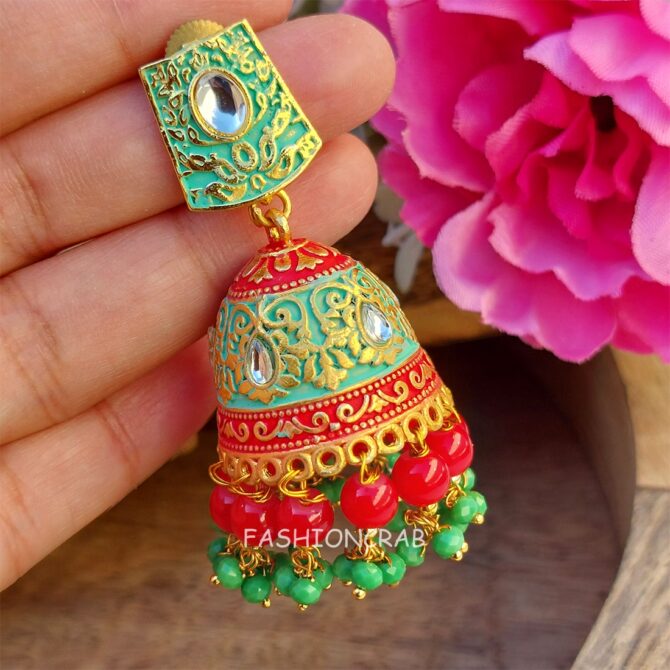 Sonarika Green Jhumka