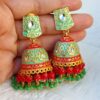 Sonarika Green Jhumka-03 Sonarika Green Jhumka