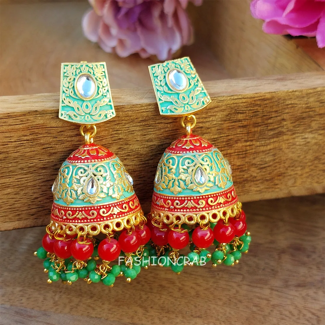 Sonarika Green Jhumka