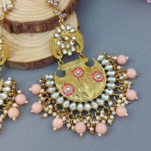 Aditi Chandbali Earrings - Peach