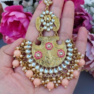 Aditi Chandbali Earrings - Peach