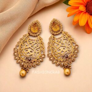Ethnic Golden Earrings