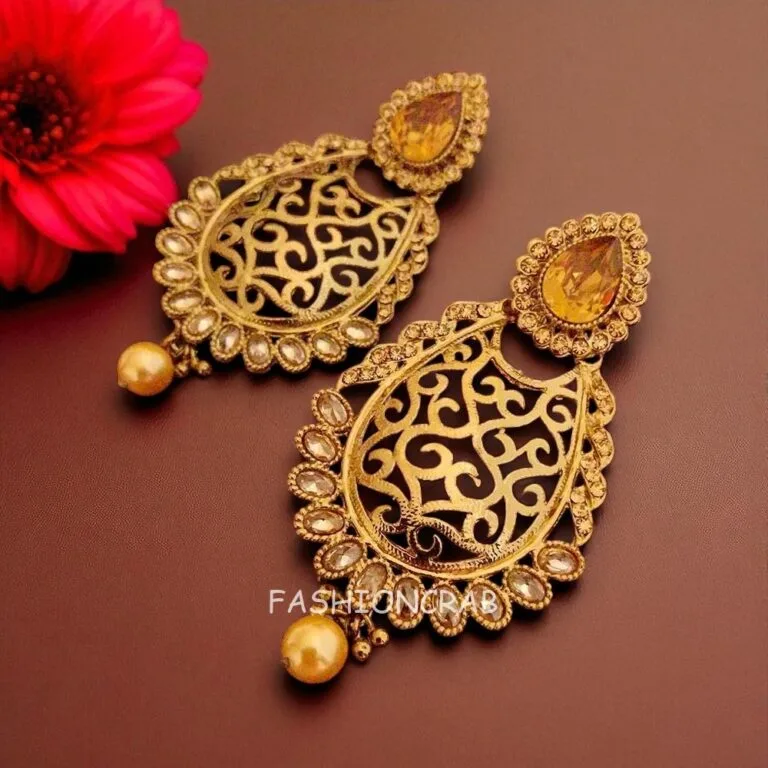 Ethnic Golden Earrings