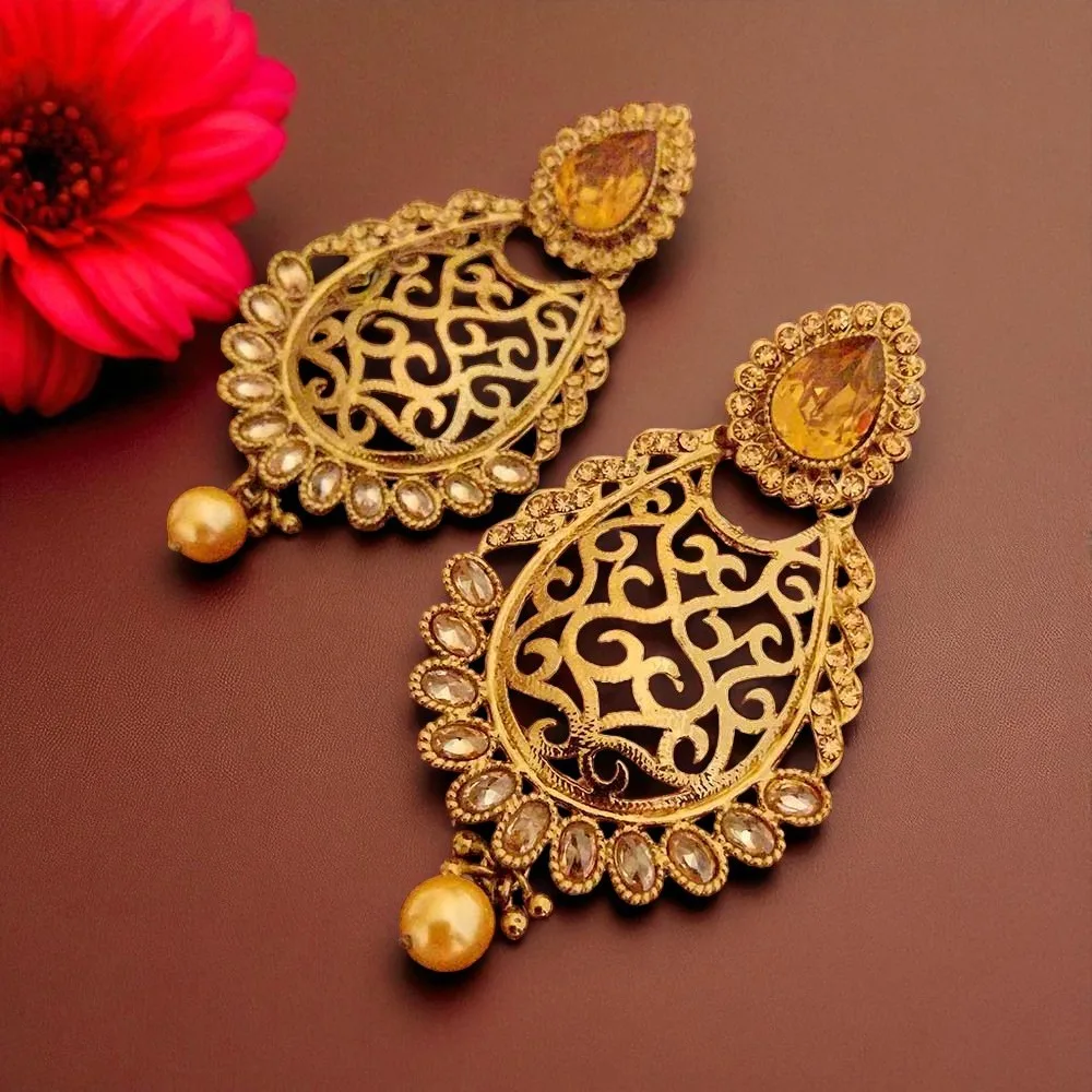 Ethnic Golden Earrings