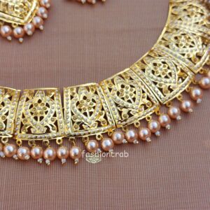 Shehnaaz Jadau Set - Champagne