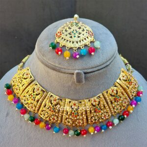 Shehnaaz Jadau Set - Multicolor