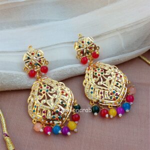 Shehnaaz Jadau Set - Multicolor