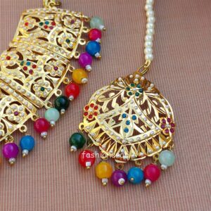 Shehnaaz Jadau Set - Multicolor