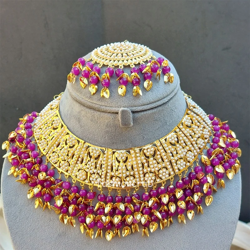 Simi Jadau Jewellery - Purple