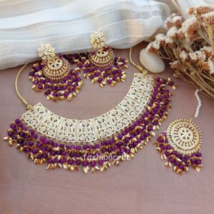 Simi Jadau Jewellery - Purple