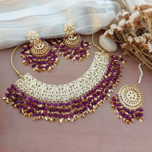 Simi Jadau Jewellery - Purple