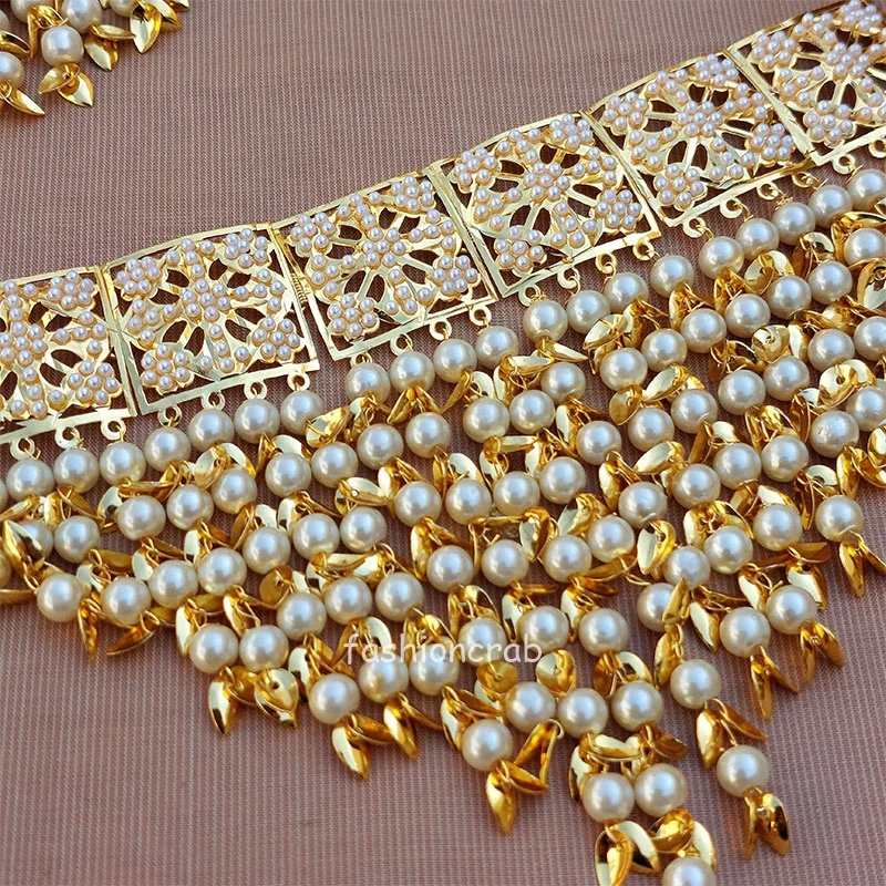Sonam Bajwa Jewellery Set - White