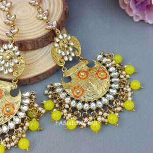 Aditi Chandbali Earrings - Lemon Yellow