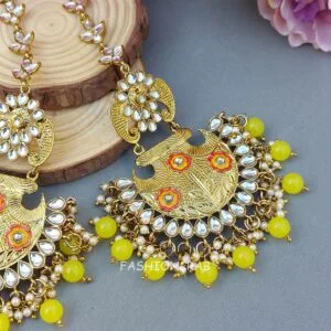 Aditi Chandbali Earrings - Lemon Yellow