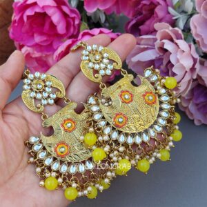 Aditi Chandbali Earrings - Lemon Yellow