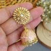 Avanya Orange Jhumka-01 Avanya Orange Jhumka