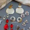 Earrings Combo Set of 15 - Assorted Fashion Earrings-02 Earrings Combo Set of 15 - Assorted Fashion Earrings