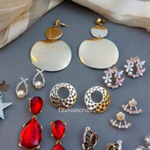 Earrings Combo Set of 15 - Assorted Fashion Earrings