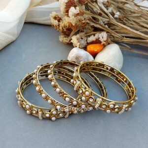 Golden Color Bangles Set