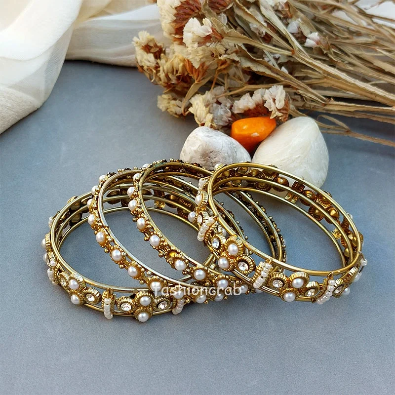 Golden Color Bangles Set