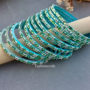 Light Blue Glass Bangles
