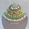 Light Green Choker Necklace-01 Light Green Choker Necklace