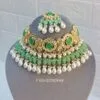 Light Green Choker Necklace-01 Light Green Choker Necklace