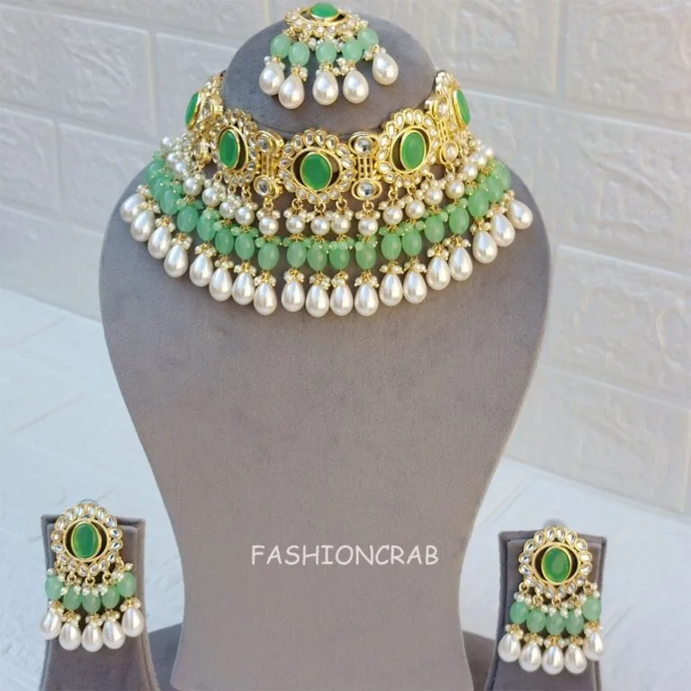 Light Green Choker Necklace