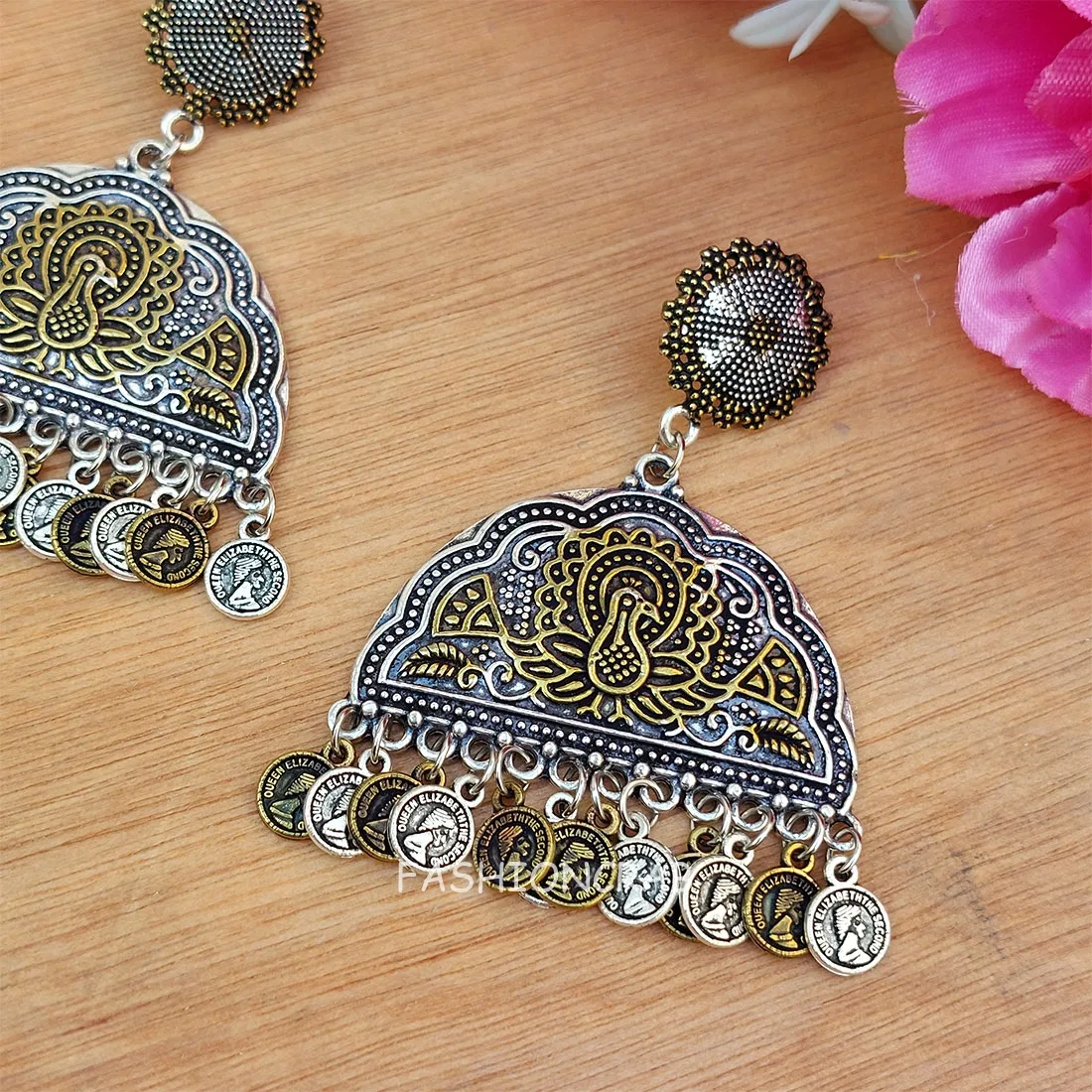Mahi Oxidised Earrings