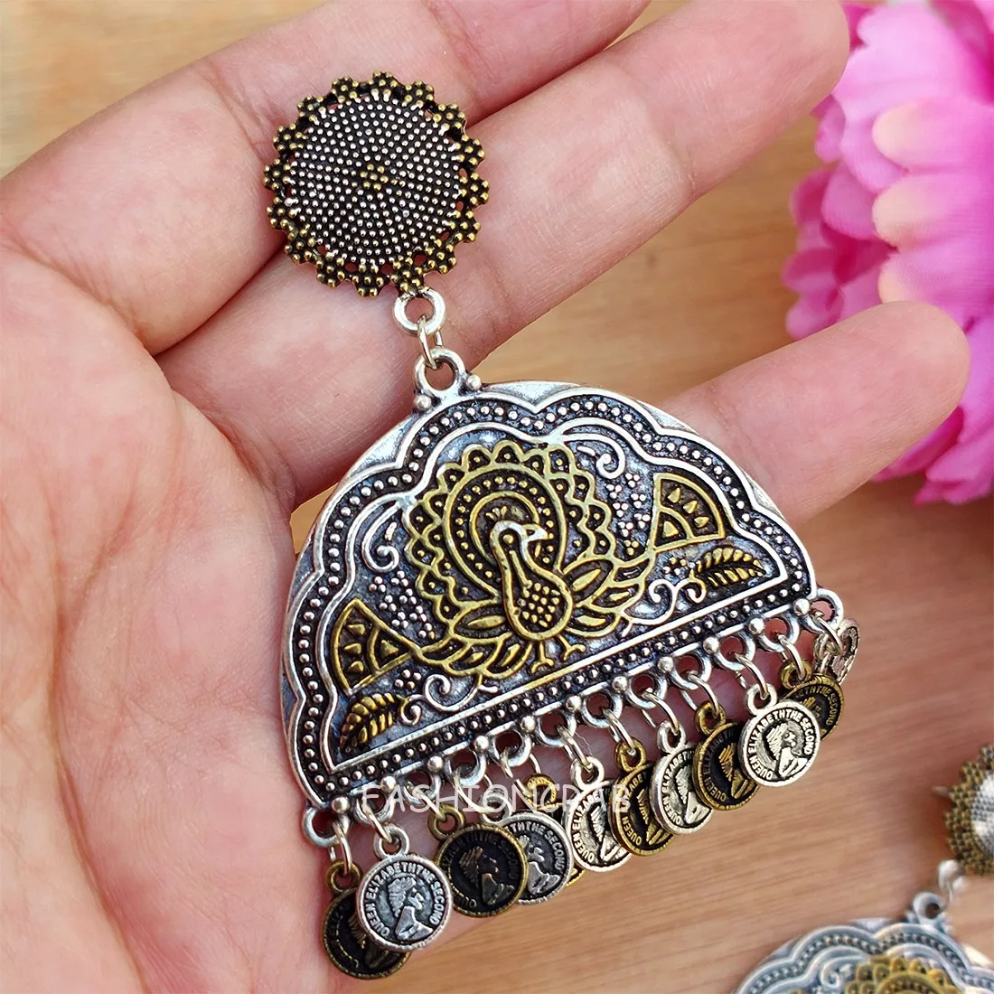 Mahi Oxidised Earrings