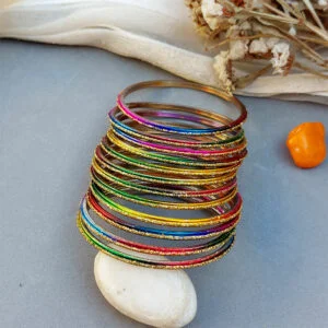 Multicolor Glass Bangles for Women