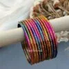 Multicolor Glass Bangles for Women