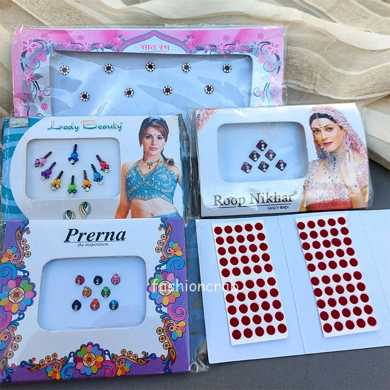 Premium Set of 5 Bindis for Women