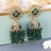 Akshara Jhumka Earrings - Green