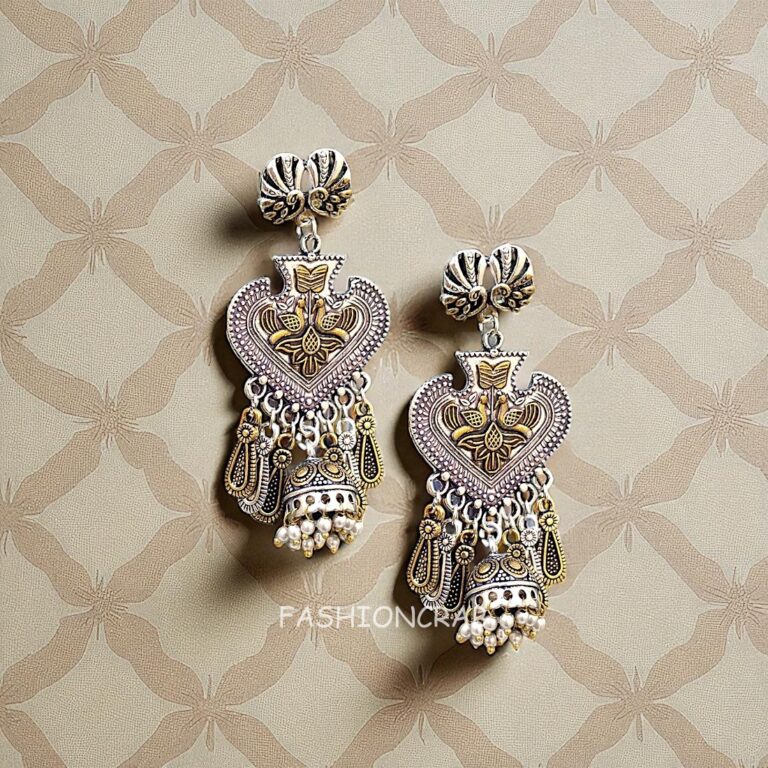 Bhairavi Oxidised Jhumka Earrings