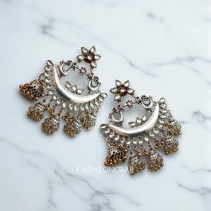 Dual Tone Oxidised Jhumka