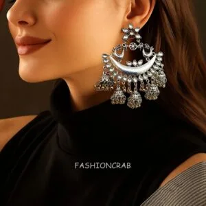 Dual Tone Oxidised Jhumka