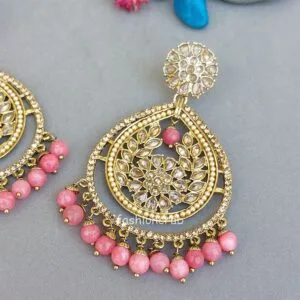 Earrings for Gown - Pink