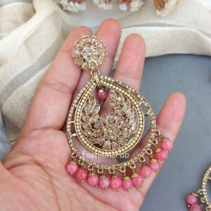 Earrings for Gown - Pink