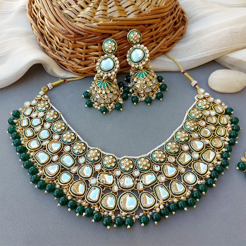 Green Wedding Jewellery Set for Bride