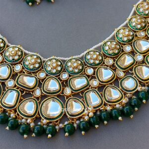 Green Wedding Jewellery Set for Bride