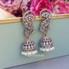 Lisa American Diamond Earrings - Rose Gold-04 Lisa American Diamond Earrings - Rose Gold
